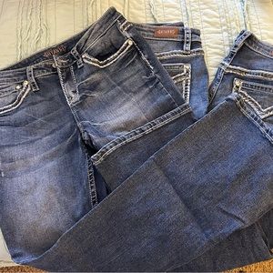 LOT of 3 Shyanne Embellished Bootcut Jeans 29 Short barely worn